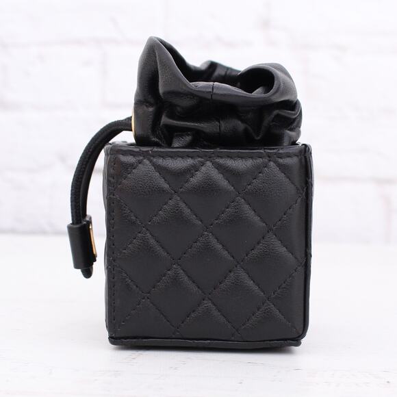 Chanel Mini Drawstring Chain Shoulder Clutch Crossbody Black Caviar A2145 - Picture 7 of 13